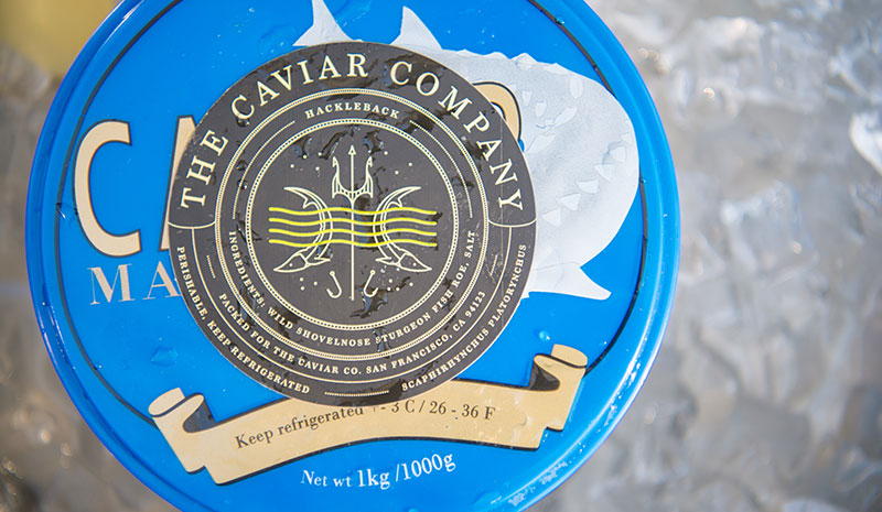 Eat caviar from the caviar company