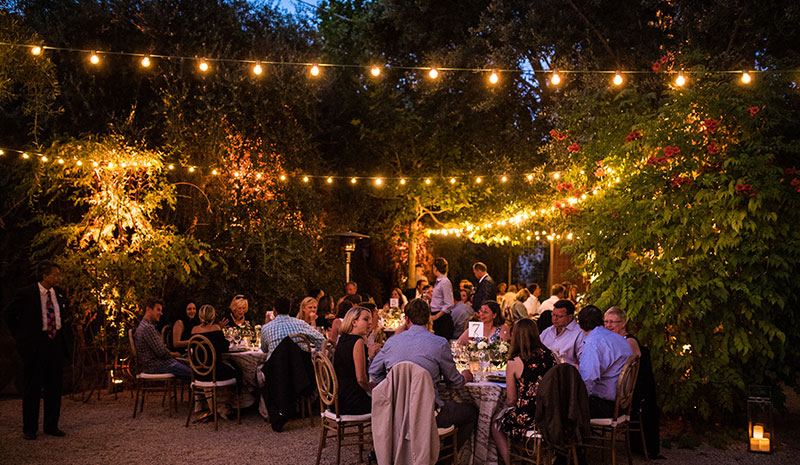 Enjoy dining outside at our event